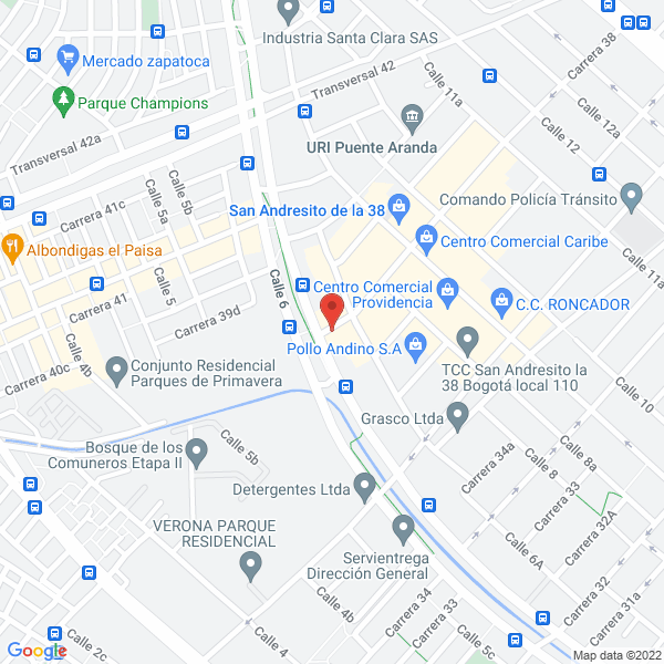 Mapa de Comercializadora Carso E.U.