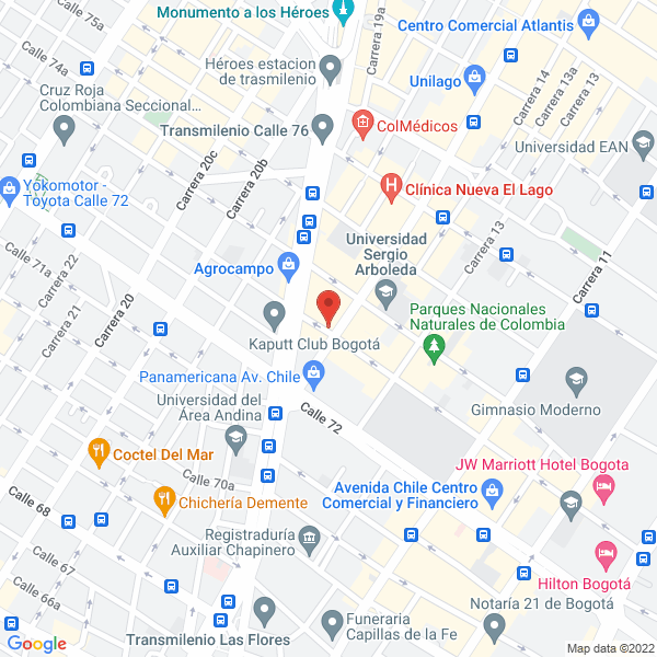Mapa de Comercializadora Cybern E.U.