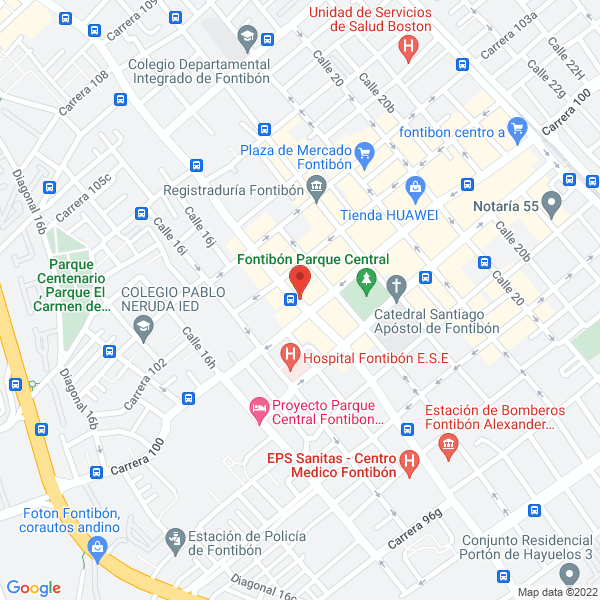 Mapa de Comercializadora De Llantas Mf S.A.S.