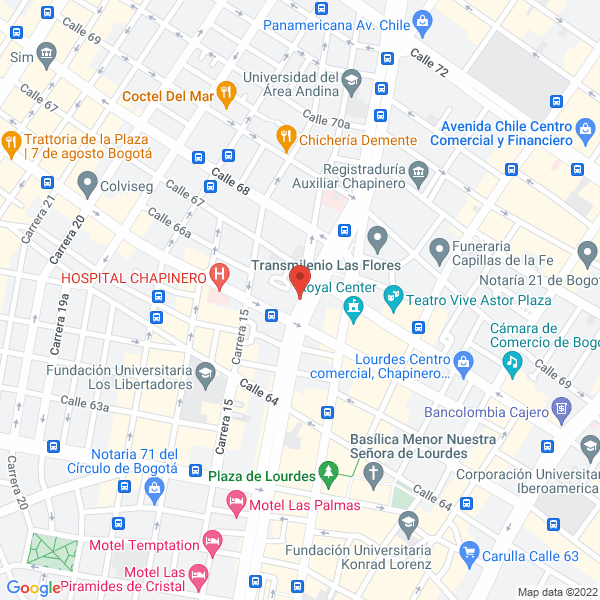 Mapa de Computadores Del Occidente