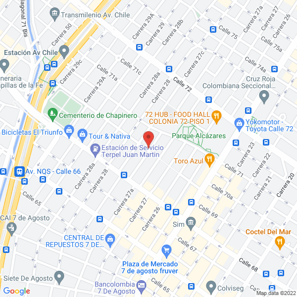 Mapa de Comercializadora Powernet Ltda.
