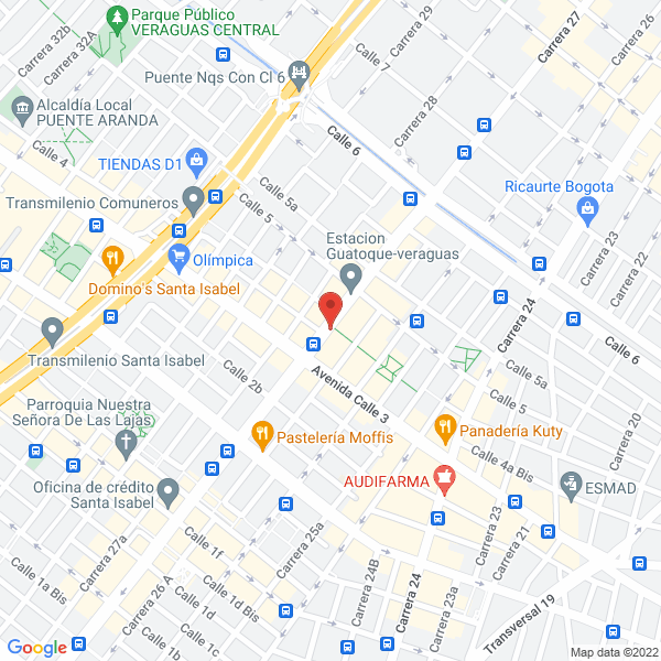 Mapa de Comercializadora Quirplast Ml S.A.S.