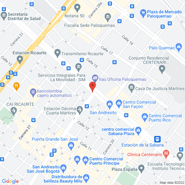 Mapa de D E International Valves S.A.S.