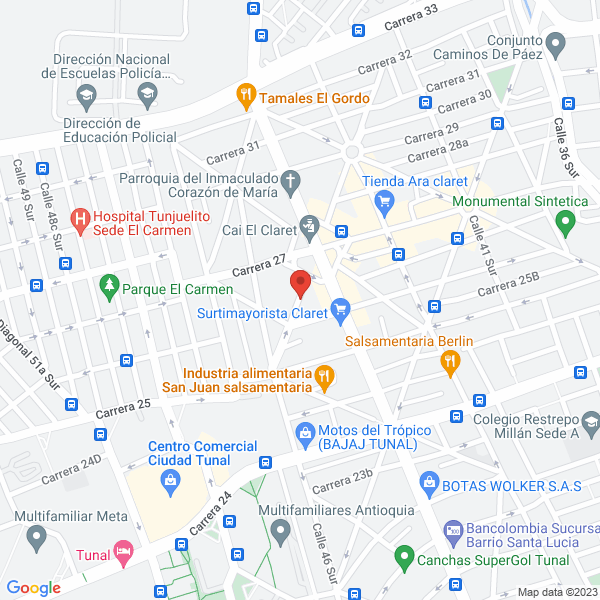 Mapa de Confecciones Katrina Ltda