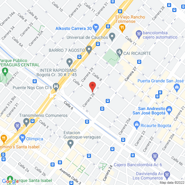 Mapa de Confecciones Raso Ltda.
