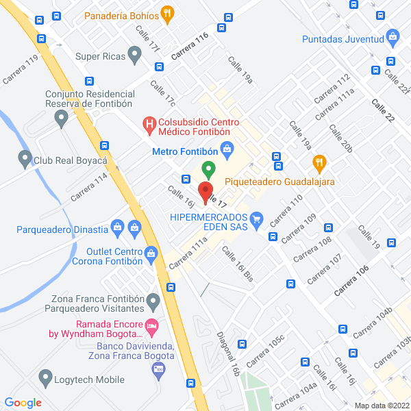 Mapa de Depósito Fontibón