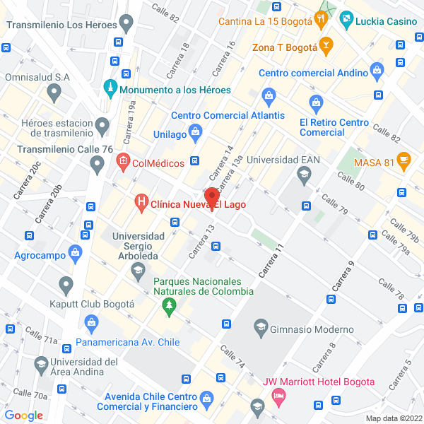Mapa de Componetes De Colombia S.A.