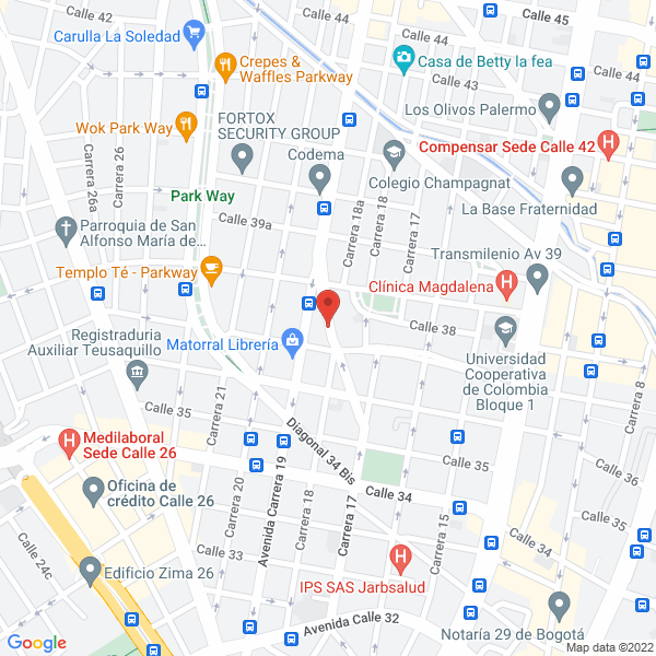 Mapa de Construcciones Parque 80 Ltda.