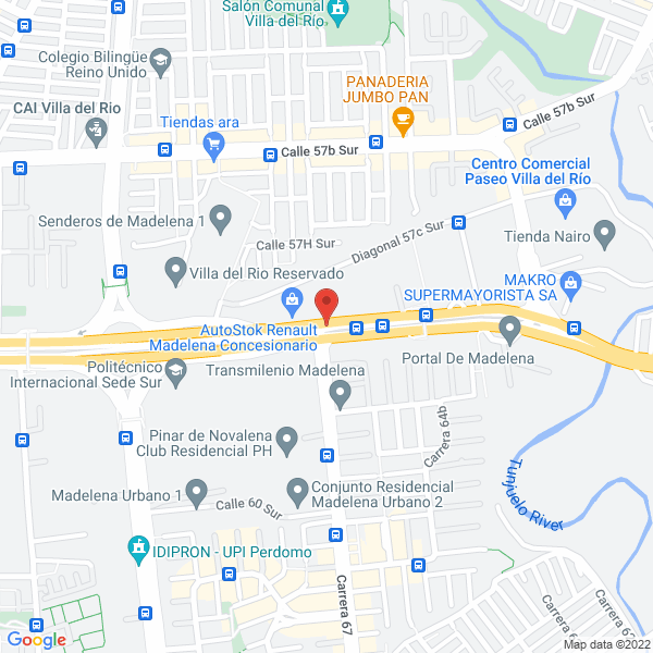 Mapa de Comercializadora De Carnes San Felipe