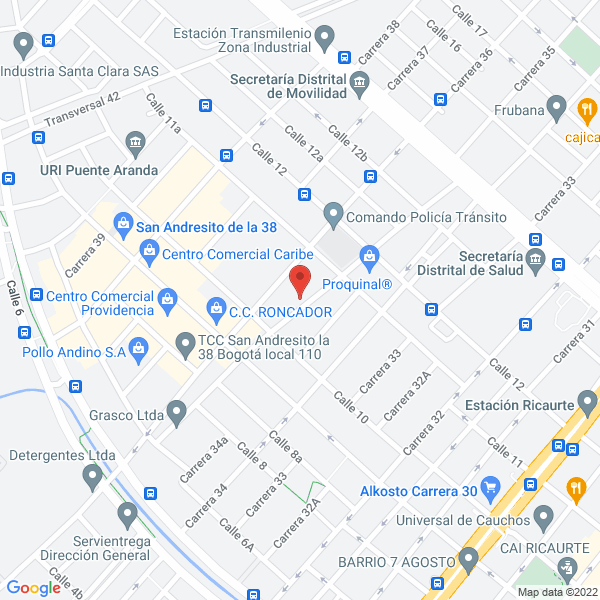 Mapa de Comercializadora De Insumos Jr S.A.S.