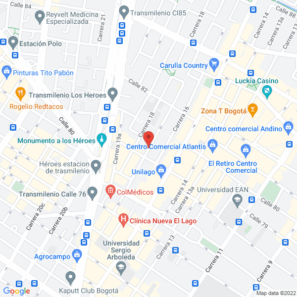 Mapa de Dexa Biab Servicios Médicos Ltda.