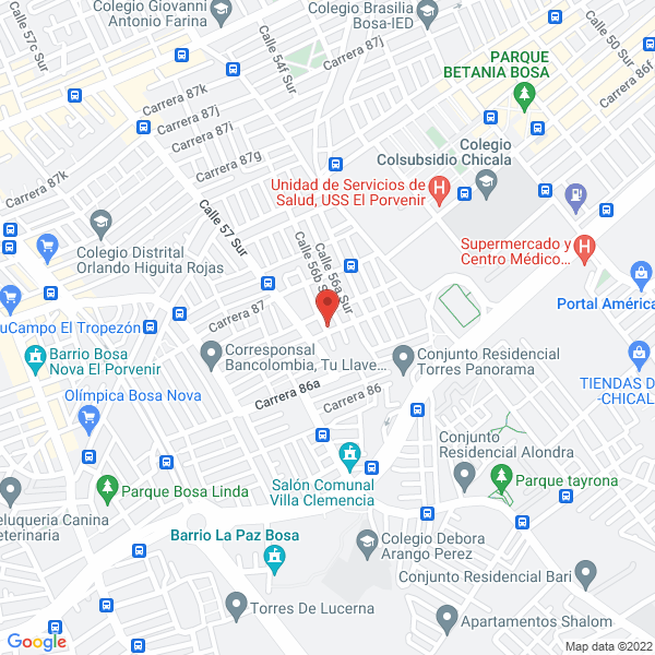 Mapa de Diseño Y Construcciones El Fenix S.A.S.