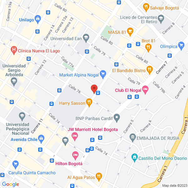 Mapa de Corporación Andina De Fomento
