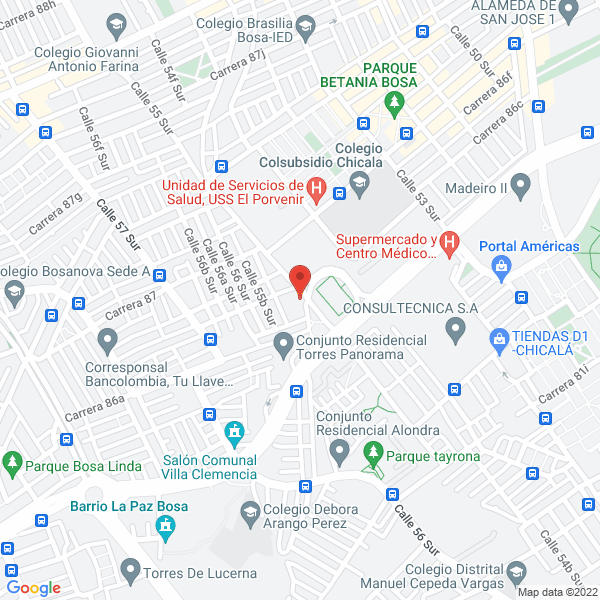 Mapa de Comercializadora Rafael Ovalle S.A.S.