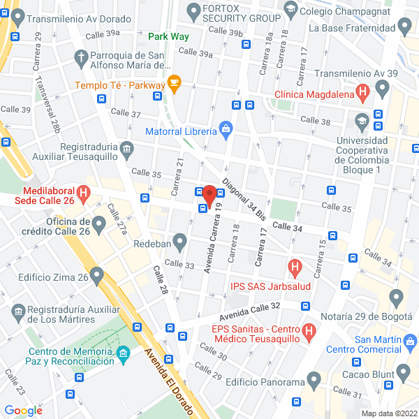 Mapa de Costrutora R Y P Centauro Ltda
