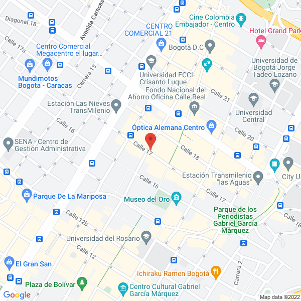 Mapa de Covi Inversiones Jurídicas E.U