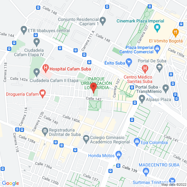 Mapa de Contendores Aig Ltda