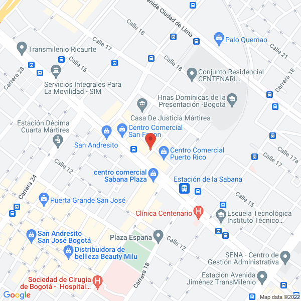 Mapa de Distribuidora Ng