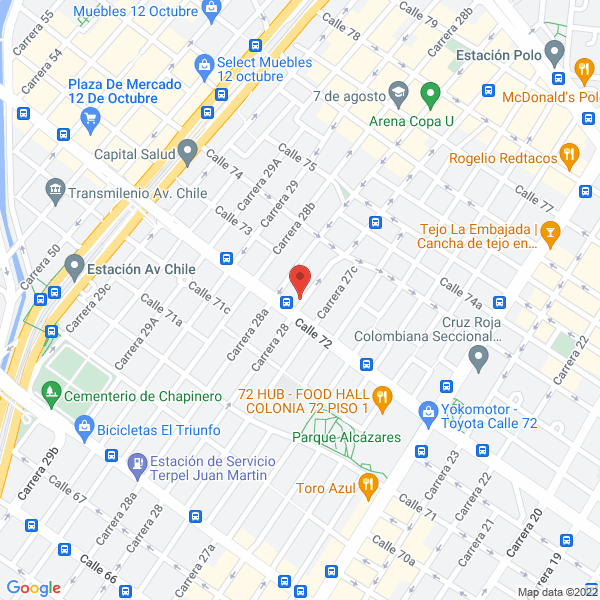 Mapa de Crear Productos Acrílicos Ltda.
