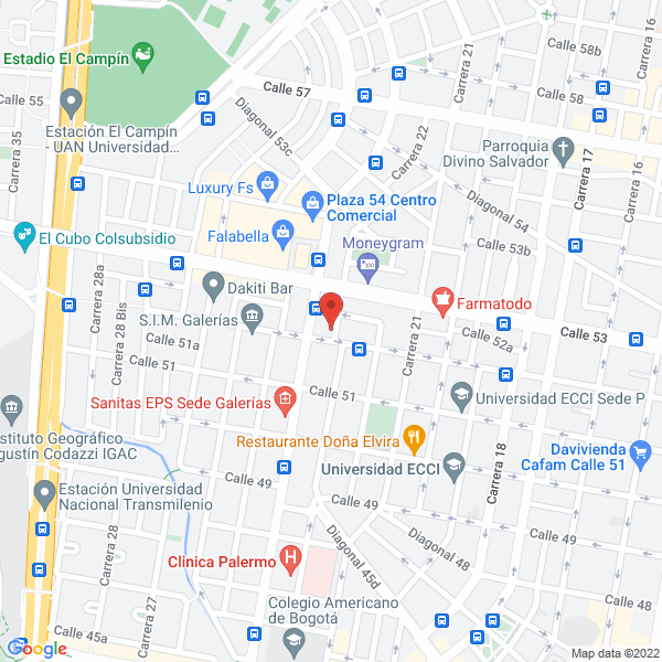 Mapa de Creditotal Asesores Ltda.