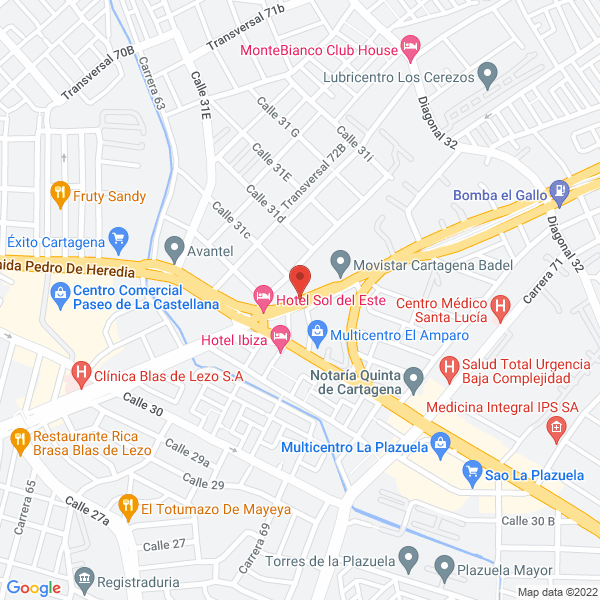 Map of Danquímicos