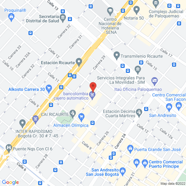 Mapa de Distribución Gráfica Ltda