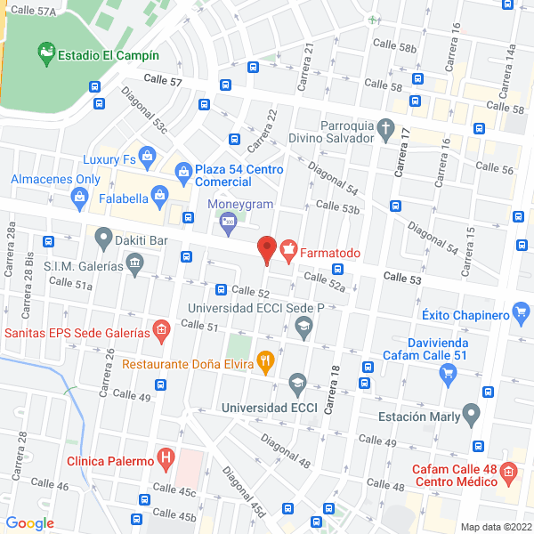 Mapa de Distribuciones J.K. Ropa Desechable