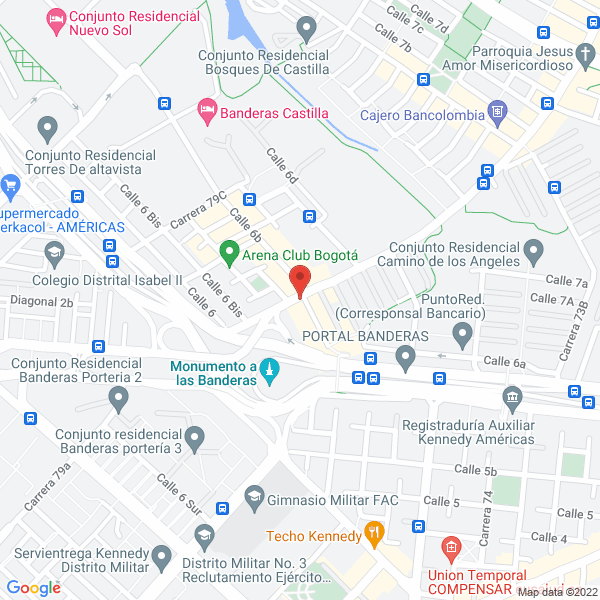 Mapa de Distribuidora Colombiana Los Angeles