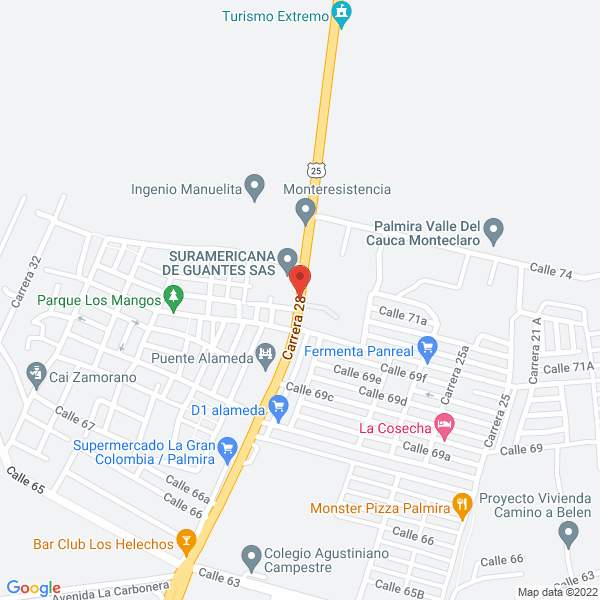 Map of Distribuidora De Excedentes De Franela