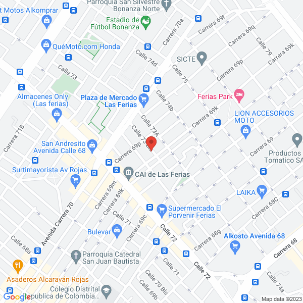 Mapa de Creacultura Consultores S.A.S.