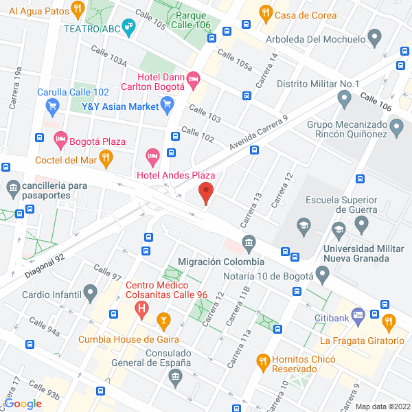 Mapa de Cury Asesores De Seguros Y Cía. Ltda