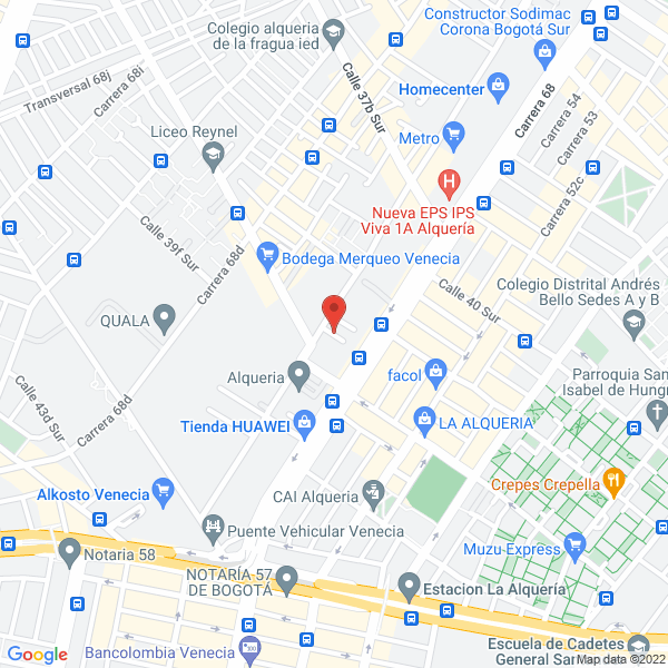 Mapa de Discoláser Proyecto Uno Miniteca