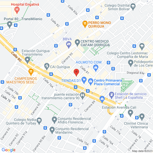 Mapa de D.T.I. Andina S.A.S.