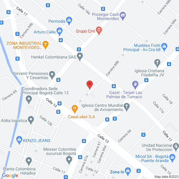 Mapa de Danaranjo S.A.S.