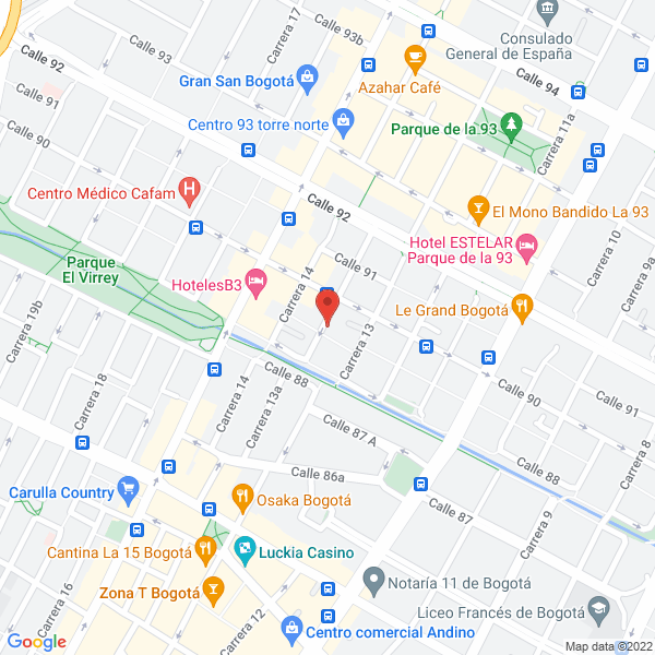 Mapa de Daniel David Corp S.A.S.
