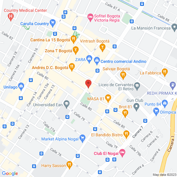 Mapa de Droguería Retiro