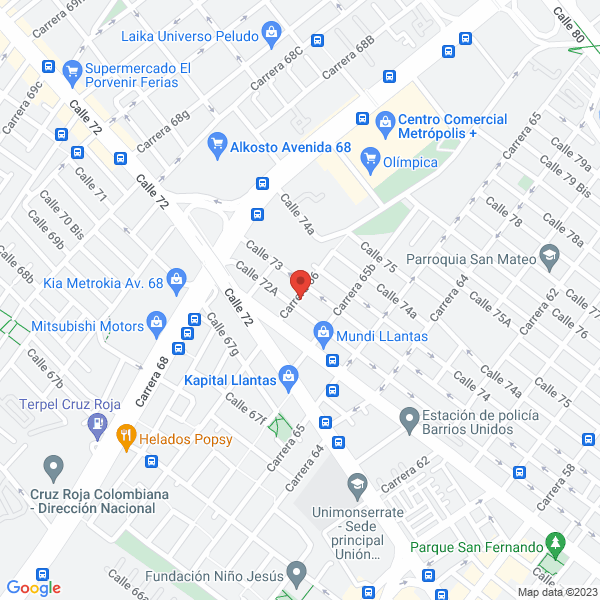 Mapa de Ds Inversiones S.A.S.