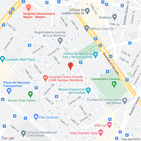 Mapa de Droguería Renacimiento De La 22