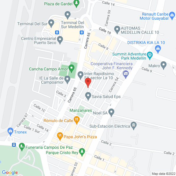 Map of Droguería Salud Vida Campo Amor