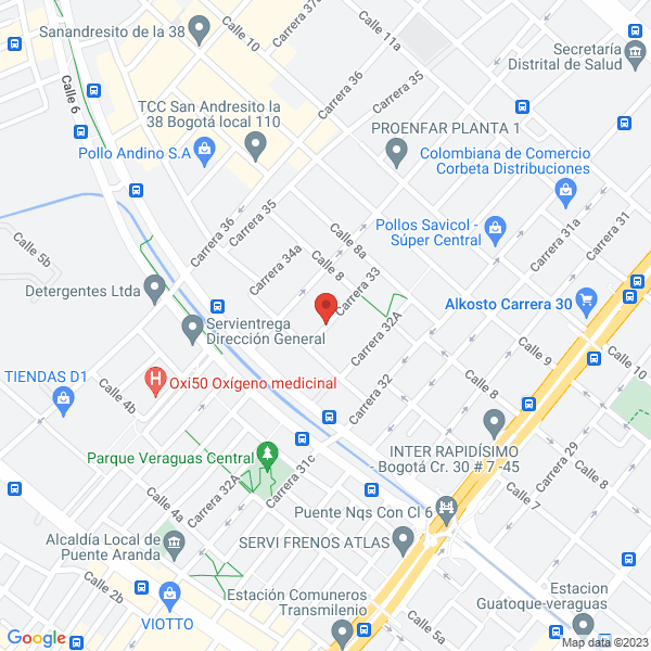 Mapa de Disramfor Autopartes Ltda