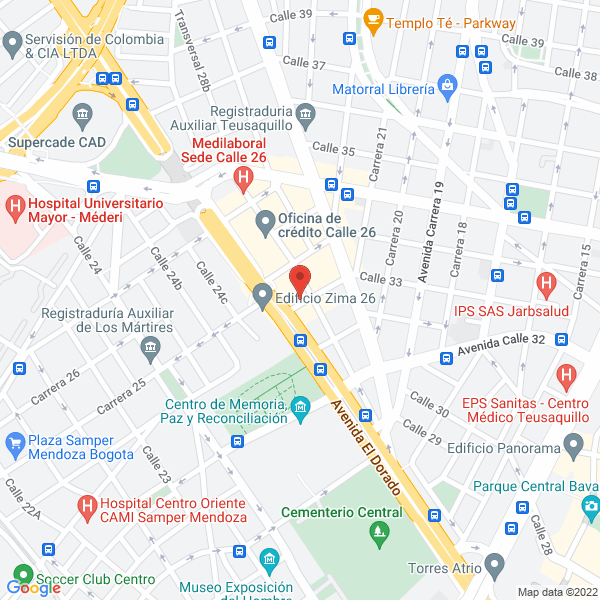 Mapa de Cootransdorado Servicio Especial