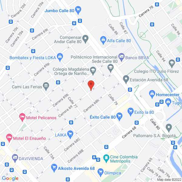 Mapa de Eco Cajas S.A.S.
