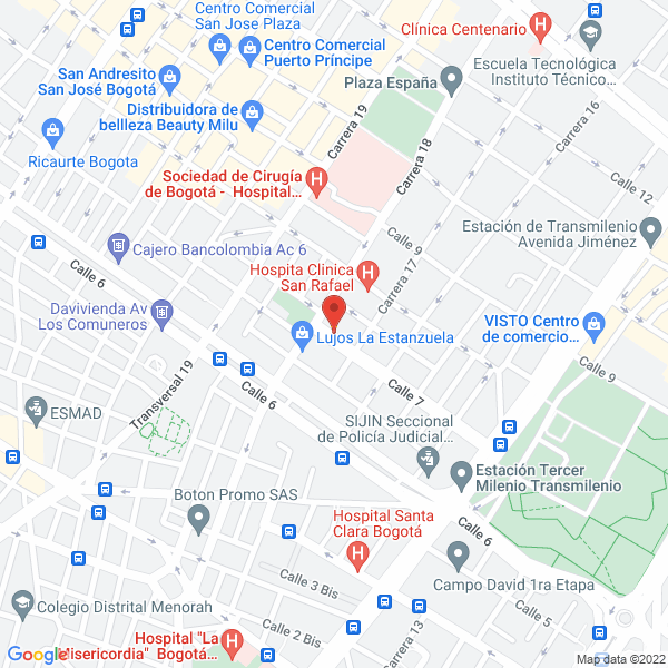 Mapa de Distrieléctrica Automotriz