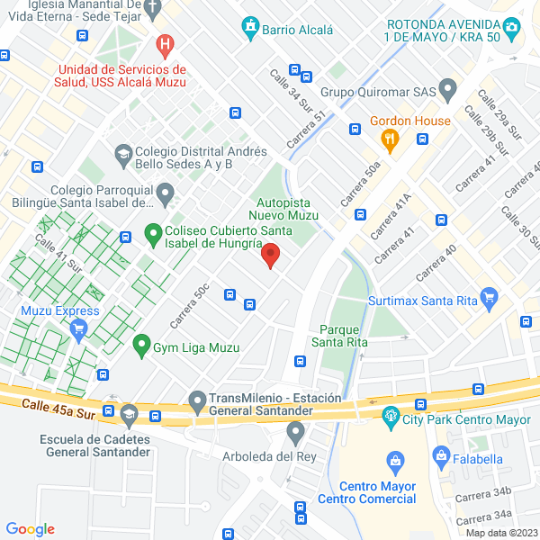 Mapa de Distridesechables Rodel Ltda