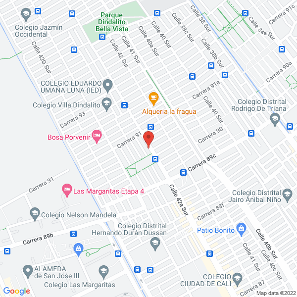 Mapa de Distrifruver