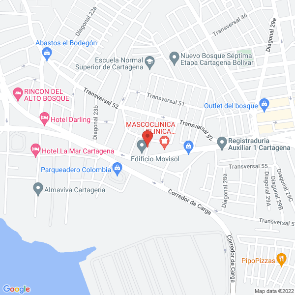 Map of Dotatex Cartagena