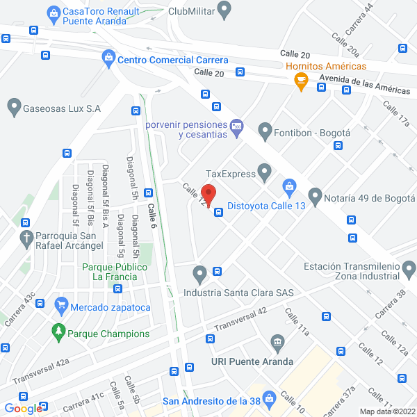 Mapa de Doyco Ltda.