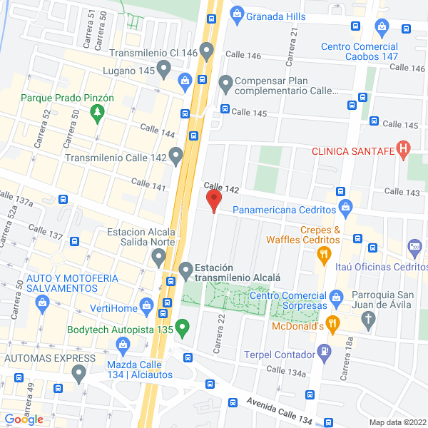Mapa de Datascoring De Colombia S.A.