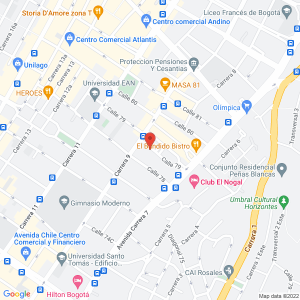Mapa de Diseñar Televisión S.A.S.