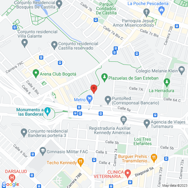 Mapa de Distribuciones Cortes Ortiz Ltda.